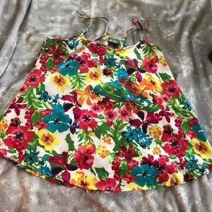 Floral spaghetti strap